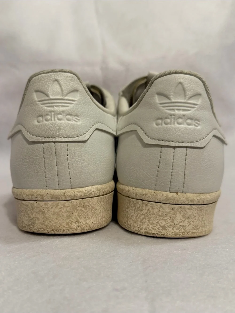 adidas Originals - Clean Classics Superstar Vegan Leather Sneakers - White/Cream